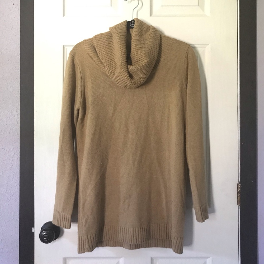Forever 21 Cowl Neck Sweater Tan Size L